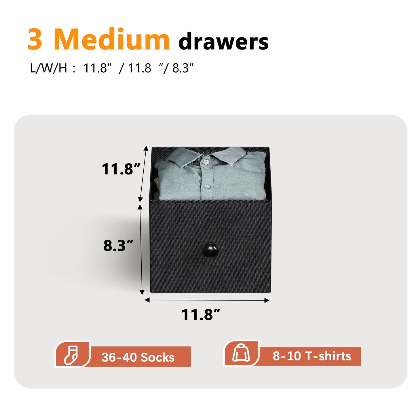 YLZ9B6 accessories:#13 set of 3 drawers